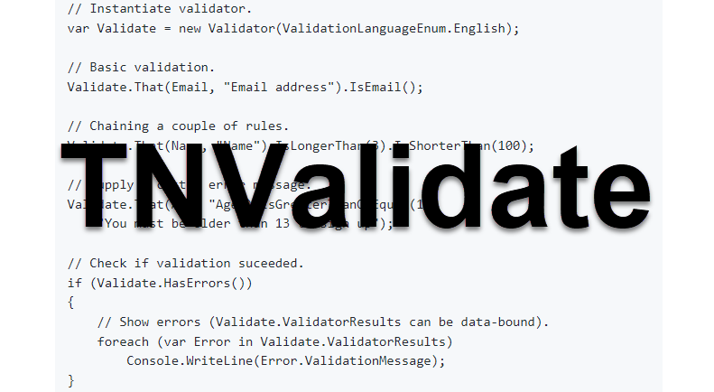 TNValidate is now open source