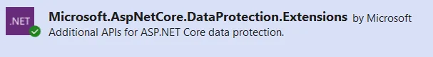 Microsoft.AspNetCore.DataProtection.Extensions NuGet package